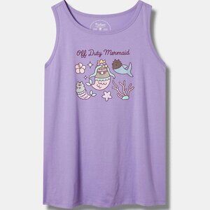 Torrid - Pusheen Classic Fit Crew Tank in Mermaid Purple​​​​​​​​